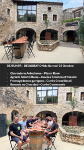 Déjeuner - dégustation du samedi 03 Octobre
